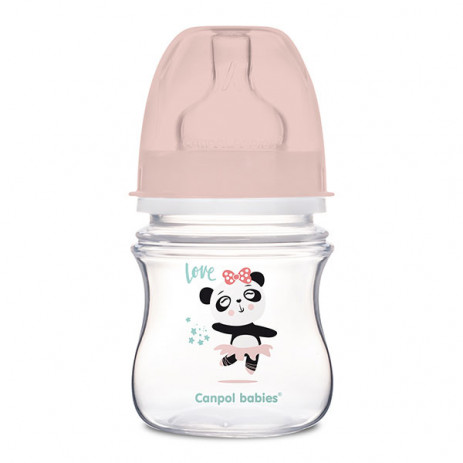 Canpol babies Exotic Animals Wide Neck Bottle 120 ml Pink from Pakostnik