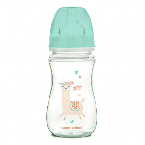 Canpol babies TOYS Wide Neck Bottle 240ml Green from Pakostnik