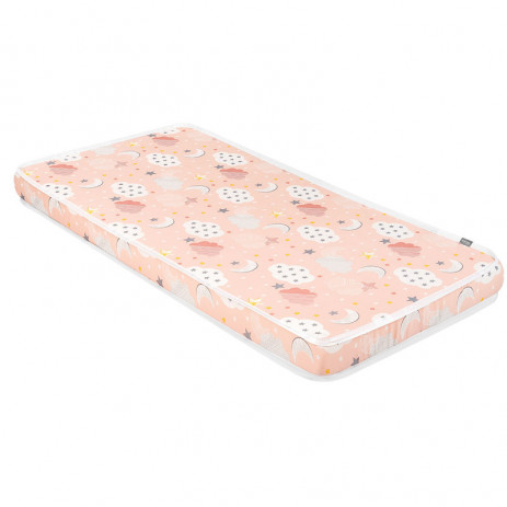 Kikkaboo Mattress FANTASIA 60/120/9cm Clouds Peach from Pakostnik