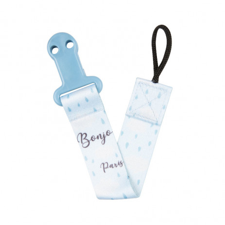 Canpol babies Pacifier clip with tape BONJOUR PARIS Blue from Pakostnik