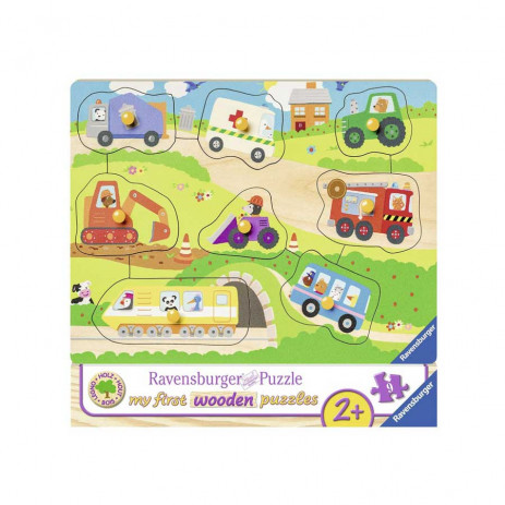 Ravensburger Wooden Jigsaw Puzzle - Favorite Vehicles 8pc from Pakostnik