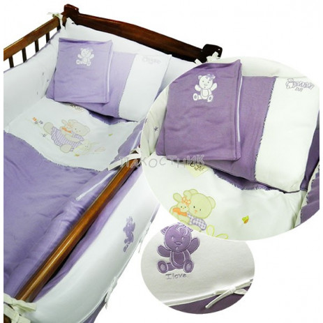 Baby Dji Baby sleep set 10 pcs. purple Baby Dji from Pakostnik