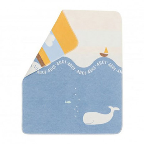 David Fussenegger Baby blanket JUWEL 70x90 cm Whale and boat 7305-24 from Pakostnik