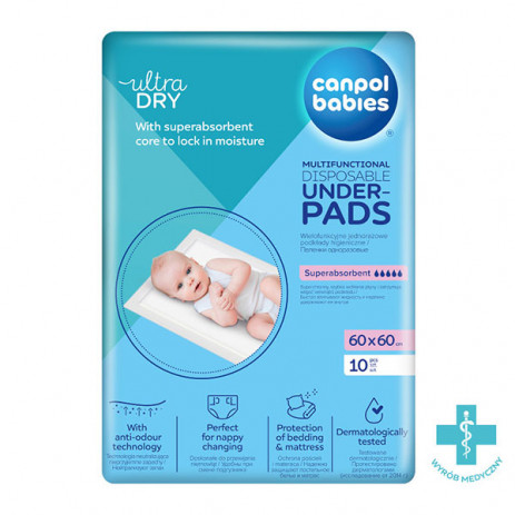 Canpol babies Disposable pads 60 x 60 cm 10 pcs 78/006C from Pakostnik
