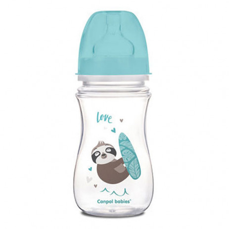 Canpol babies TOYS Wide Neck Bottle 240ml Blue from Pakostnik