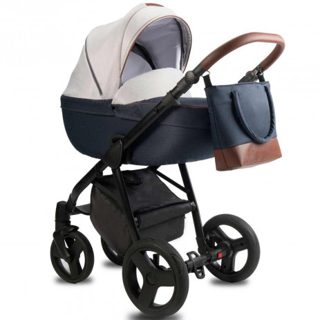 Qumes Baby stroller Bera 2 in 1 Beige and Blue from Pakostnik