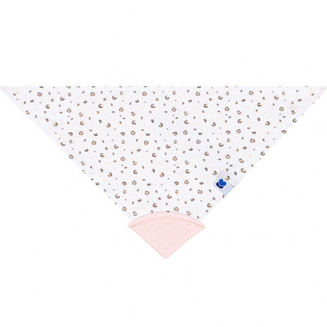 Kikkaboo Bandana bib with comb SAVANNA 3m+ Pink from Pakostnik