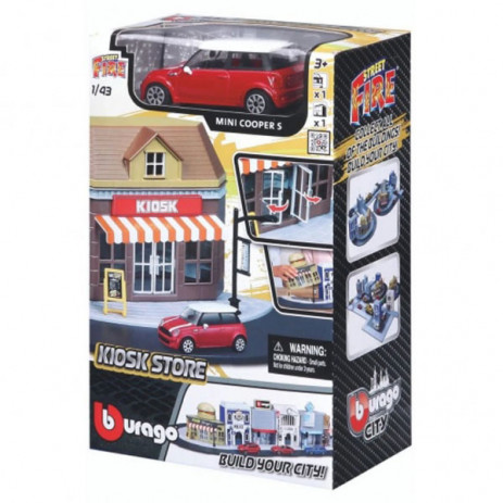 Bburago Junior Street Fire City - Kiosk Store 1/43 18-31506 from Pakostnik