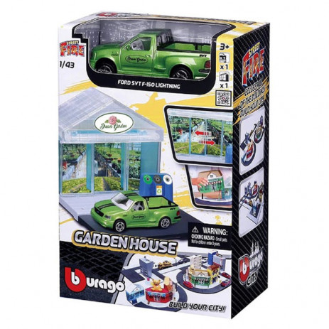 Bburago Junior Street Fire City - Garden House 1/43 18-31513 from Pakostnik