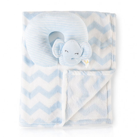 Cangaroo Baby blanket 75x90 cm with pillow SAMMY Blue from Pakostnik