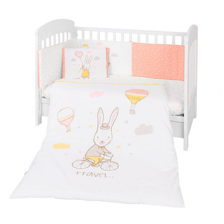 Kikkaboo Baby bedding set RABBITS IN LOVE 6 pcs 70/140 from Pakostnik