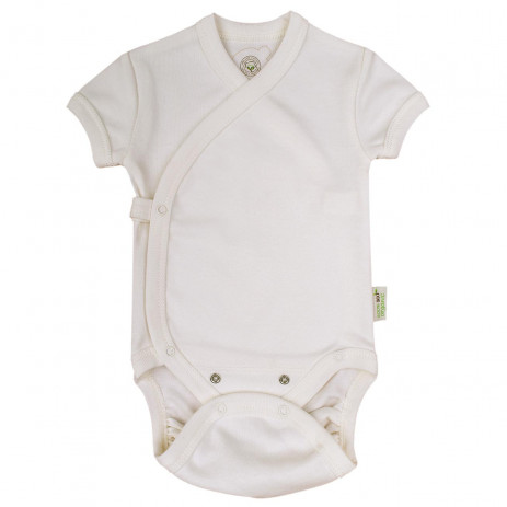 Bio Baby Baby bodysuits with short sleeves Еcru (50, 56, 62, 68, 74) from Pakostnik