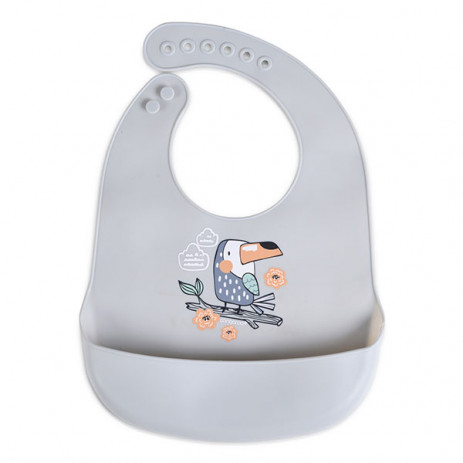 Cangaroo Silicone bib ROOIBOS 2001 Grey from Pakostnik