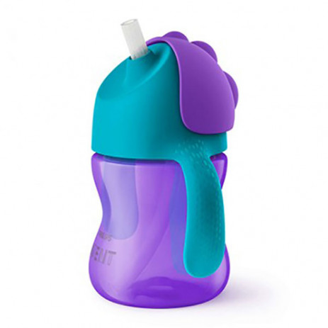 Philips Avent Cup with straw 200ml 9m+ Purple from Pakostnik