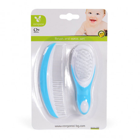 Cangaroo Comb and Brush Set Blue from Pakostnik