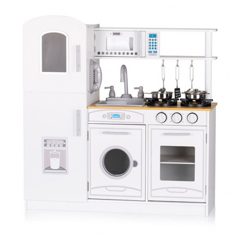 Chipolino Wooden kitchen with metal containers 3 years+ (82 cm) from Pakostnik