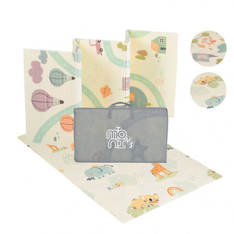 Moni Toys Double-sided foldable thermal play mat 120 x 180 cm Joy Ride from Pakostnik