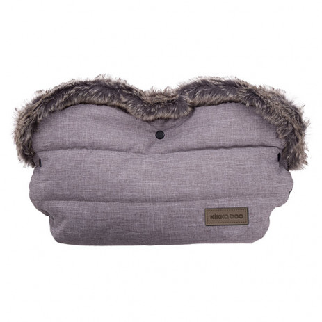 Kikkaboo Stroller glove Fur Melange Grey from Pakostnik