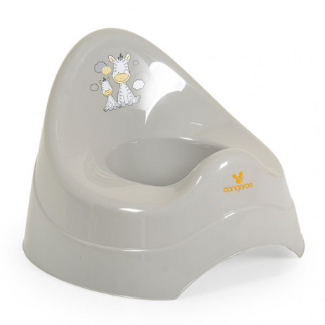 Cangaroo Pot ZEBRA 12m+ Pastel Grey from Pakostnik