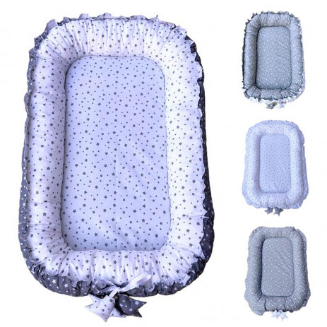Alma Baby nest 3in1 95 cm Stars Grey from Pakostnik