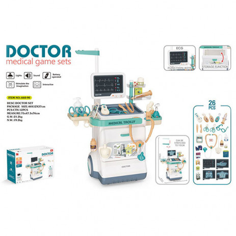 Chipolino Doctor medical game set 26 pcs 3 years+ from Pakostnik