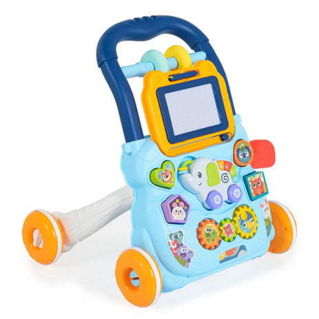 Moni Toys Baby walking with magnetic board and music 12m+ ELEPHANT Blue HE0810 from Pakostnik