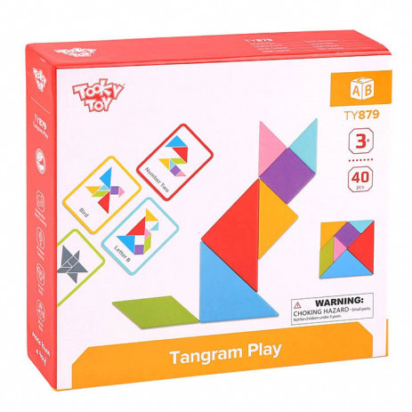 TOOKY TOY Tangram wooden puzzle from Pakostnik