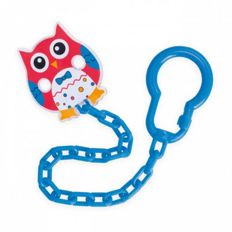 Canpol babies Clip Pacifier with chain Owl red from Pakostnik