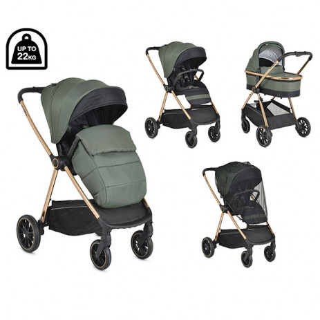 Cangaroo Combined baby stroller 2in1 HYDRA (up to 22 kg) Green from Pakostnik