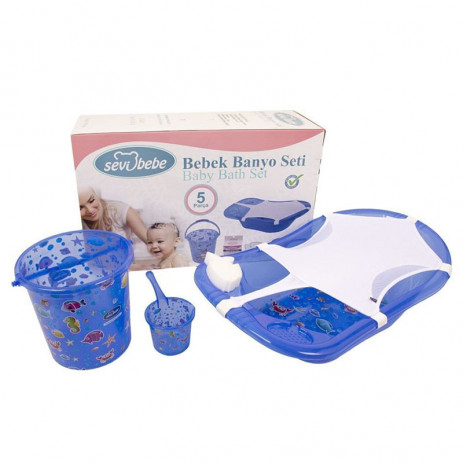 Sevi bebe Bathing set 5 pieces sea animals Blue from Pakostnik