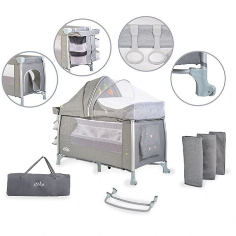 Cangaroo Children playpen ISLEEP Grey from Pakostnik
