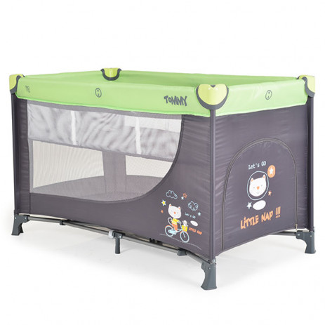 Moni Folding cot 2 level TOMMY Green from Pakostnik