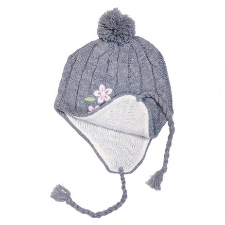 KidSport Knitted hat with lining Grey S (2-6 years), M (7-10 years) from Pakostnik