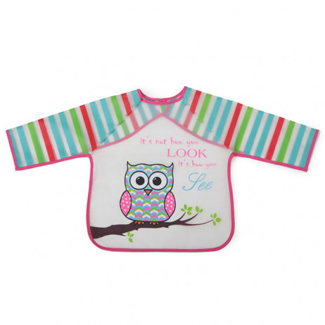 Cangaroo Bib with sleeves Messy pink from Pakostnik