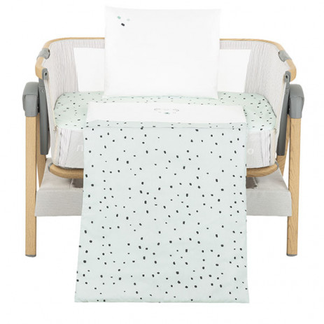 Kikkaboo Baby sleeping set for mini cot 5 parts Bear with me Mint from Pakostnik