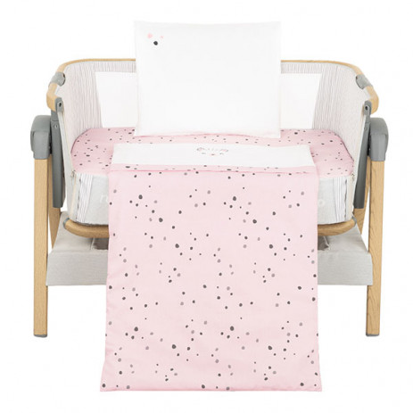 Kikkaboo Baby sleeping set for mini cot 5 parts Bear with me Pink from Pakostnik