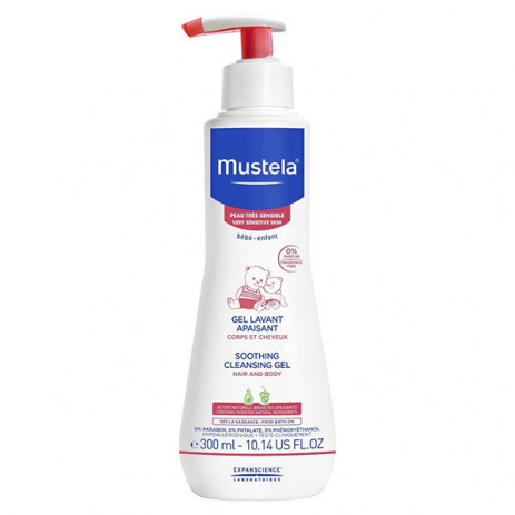 Mustela Sensitive skin Hair and body cleansing gel 300 ml from Pakostnik