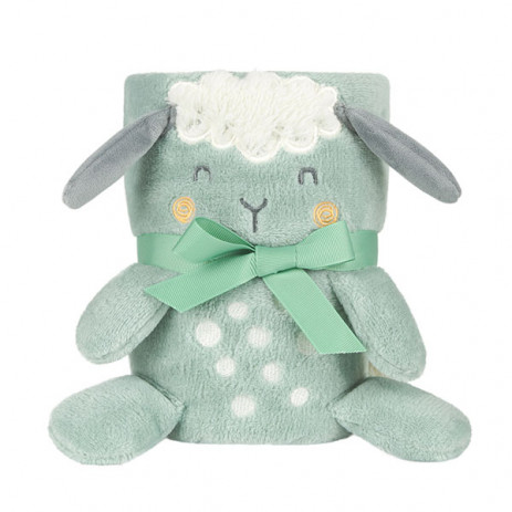 Kikkaboo Baby blanket with 3D embroidery 75x100cm Sleepy Sheep from Pakostnik