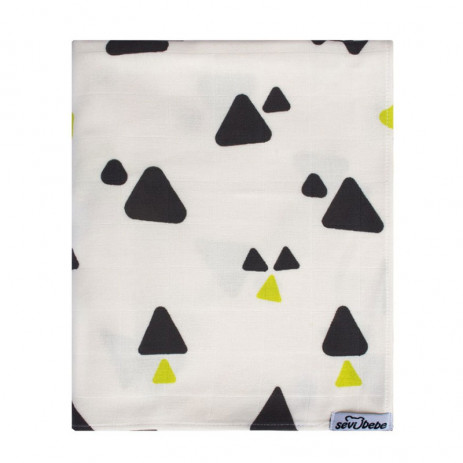 Sevi bebe Organic muslin blanket 100 x 100 cm Triangles from Pakostnik