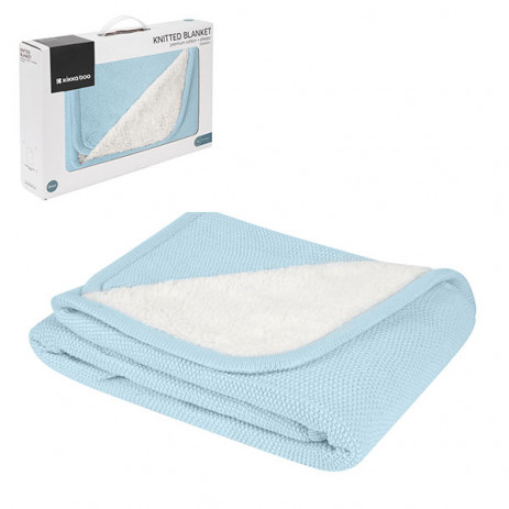 Kikkaboo Knitted blanket with Sherpa 75x100cm (In a box) DREAM BIG Blue from Pakostnik