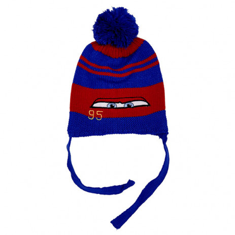 KidSport Knitted hat with laces Cars (1-4 years) from Pakostnik