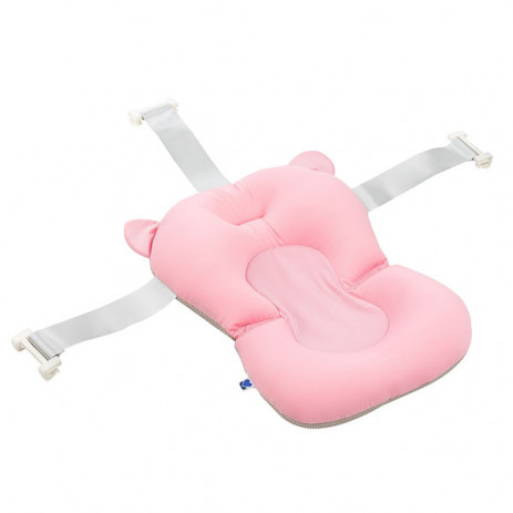 Kikkaboo Soft bath mat BEAR 45 x 32 cm Pink from Pakostnik