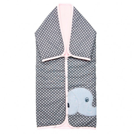 Womar Multifunctional cover Elephant grey and pink from Pakostnik