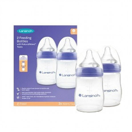 Lansinoh Bottles with pacifier NaturalWave (0+) 2 х 160 ml. from Pakostnik