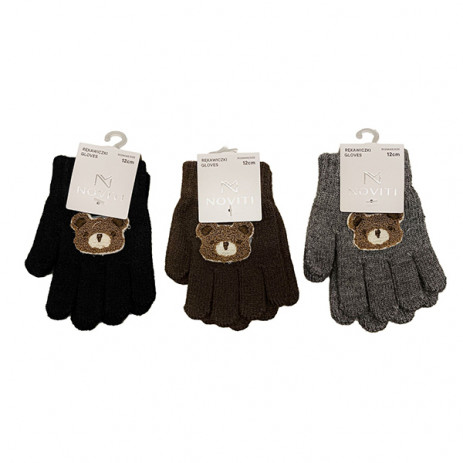 Noviti Children's gloves with 5 fingers (12 cm / 2-3 years) Bear from Pakostnik