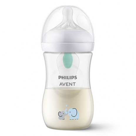 Philips Avent Bottle NATURAL RESPONSE with AirFree valve 260 ml and teat 1m+ (Flow 3) from Pakostnik