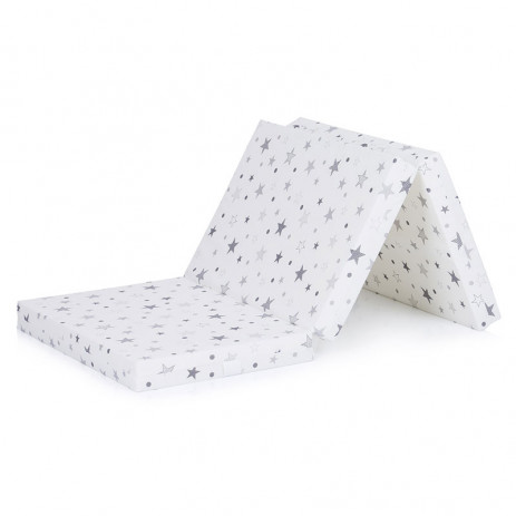 Chipolino Foldable mattress 60/120 White/Grey stars from Pakostnik