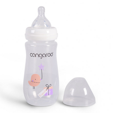 Cangaroo 300 ml plastic bottle Birdy Blu Pink from Pakostnik