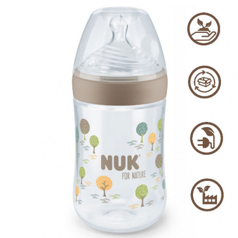 Nuk FOR NATURE Bottle PP Temperature Control 260ml with silicone teat 0m+ M from Pakostnik