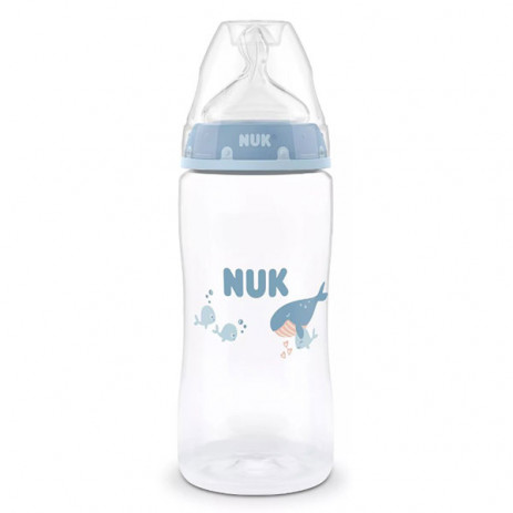 Nuk First Choice PP Bottle 300ml 3m+ Temperature control Whale 10216340 from Pakostnik